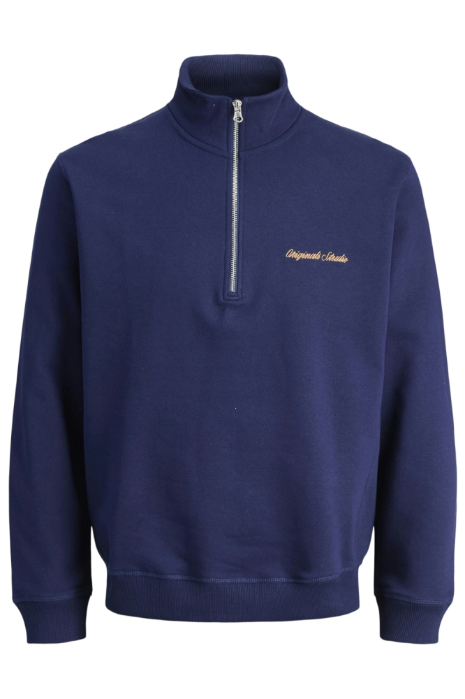 JORNORREBRO EMB SWEAT HIGH NECK SN 12282899 OCEAN CAVERN